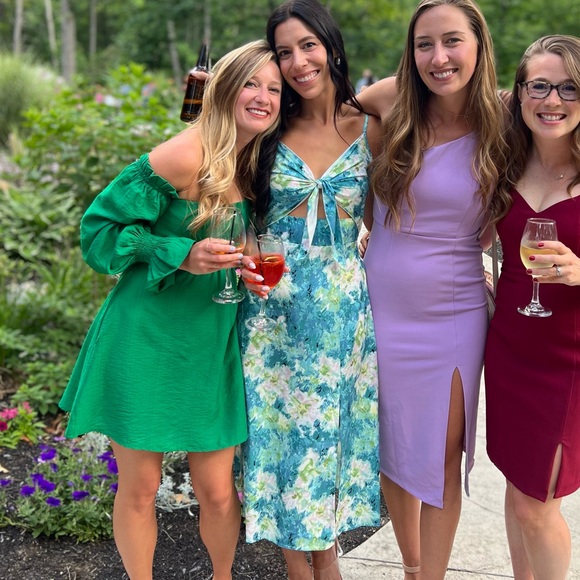 JOLIE MINI DRESS - PALM GREEN - Picture 4 of 6